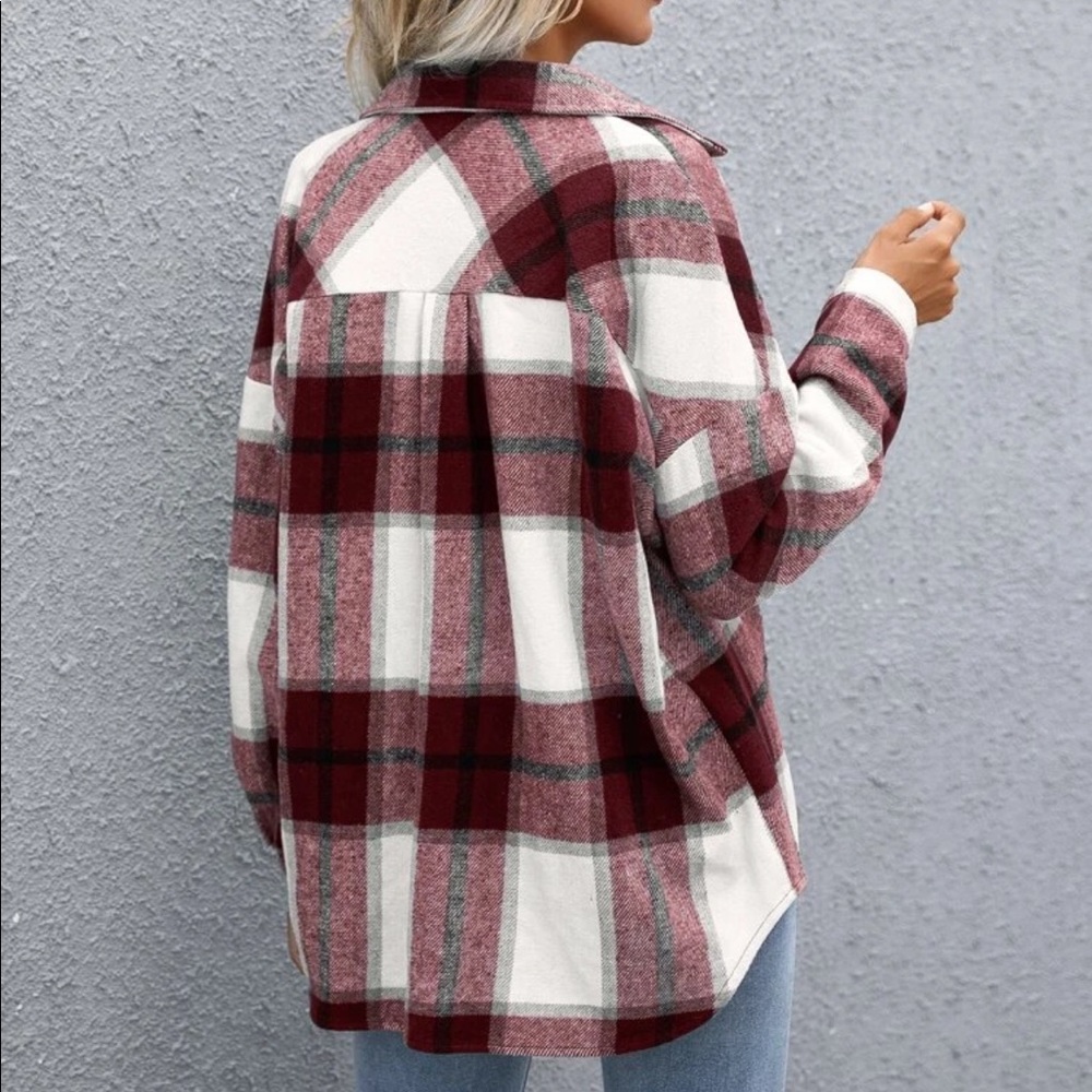 Plaid button down jacket - Picture 10 of 16